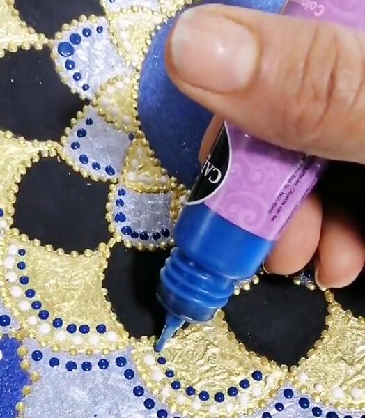عکس طرح نقاشی روی ظرف سفال