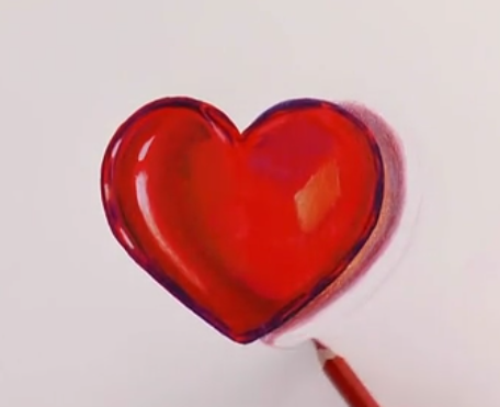 عکس نقاشی قلب ساده