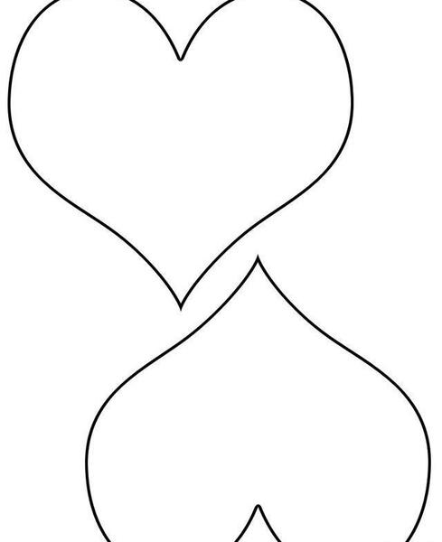 عکس نقاشی قلب ساده