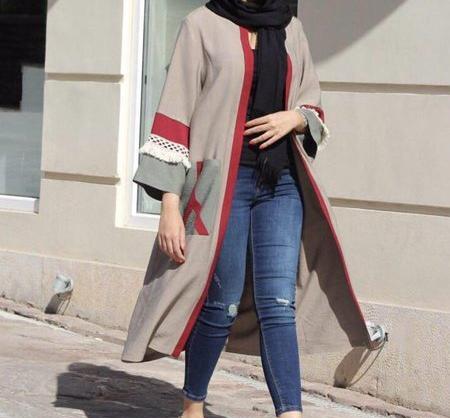 عکس مدل مانتو جلو باز شیمر
