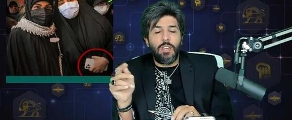 عکس دختر حاج قاسم با گوشی اپل