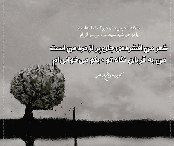 عکس نوشته شعر کردی