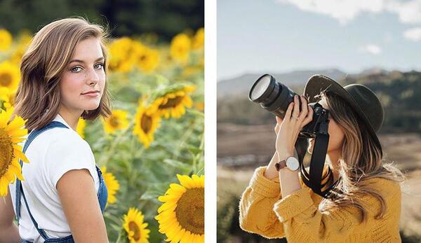 عکس ایده های ژست دخترانه