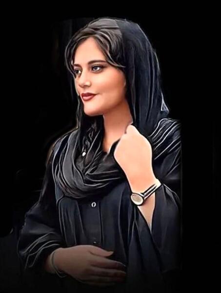 عکس پرچم ایران مهسا امینی