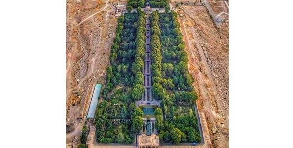 عکس هوایی باغ شازده ماهان