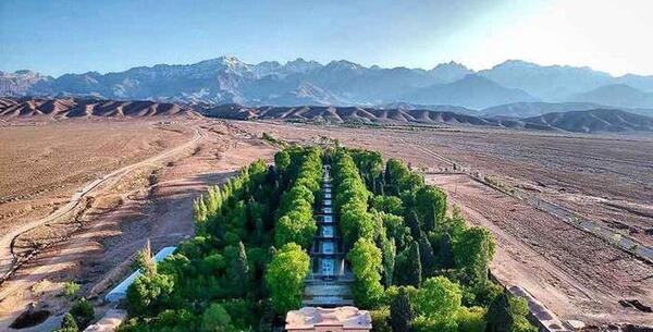 عکس هوایی باغ شازده ماهان
