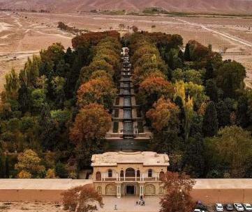 عکس هوایی باغ شازده ماهان