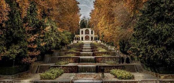 عکس هوایی باغ شازده ماهان