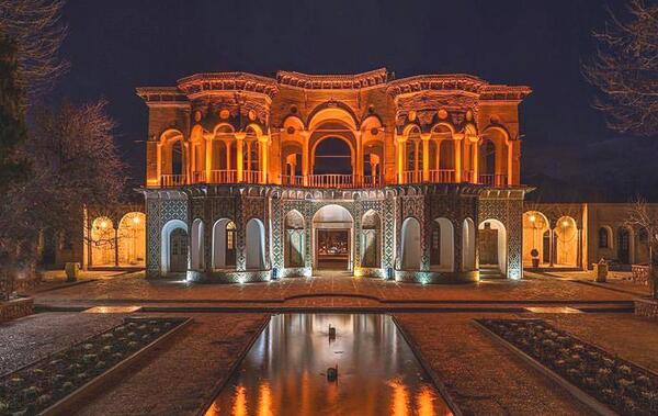 عکس هوایی باغ شازده ماهان