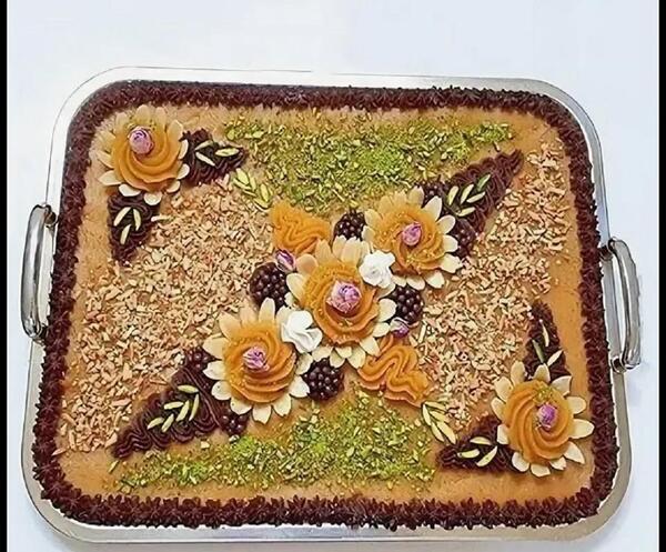 عکس های تزیین حلوا