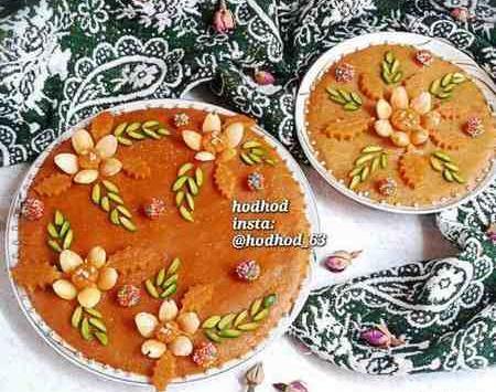 عکس های تزیین حلوا