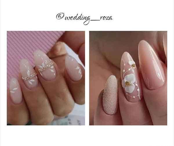 عکس طراحی ناخن عروس جدید