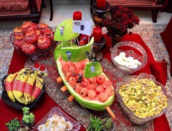 عکس ایده تزیینی برای شب یلدا