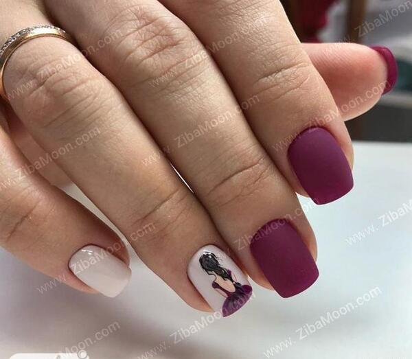عکس طرح ناخن لاک دخترانه