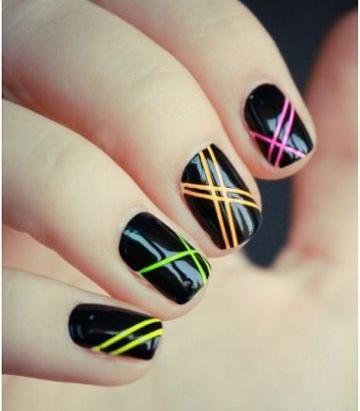 عکس طرح ناخن لاک دخترانه