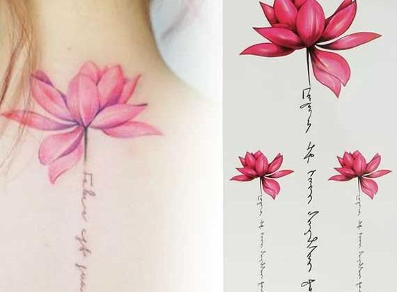عکس تاتو روی دست فونت