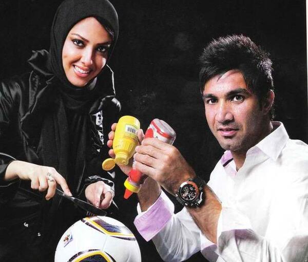 عکس لیلا اوتادی و همسرش و فرزندش