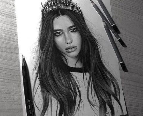 عکس ایده نقاشی ساده با مداد سیاه