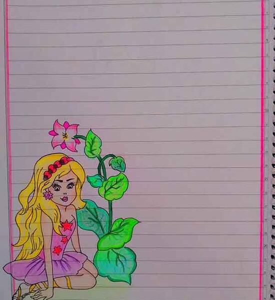 عکس ایده نقاشی ساده با مداد سیاه