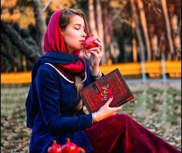 عکس ژست عکاسی یلدایی دونفره