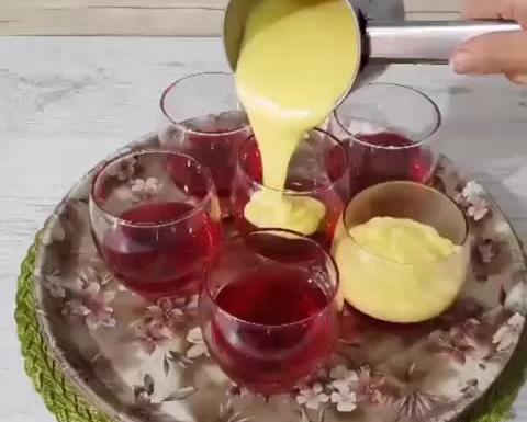 عکس کاسترد و ژله