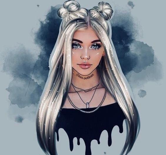 عکس نوشته دخترونه کارتونی