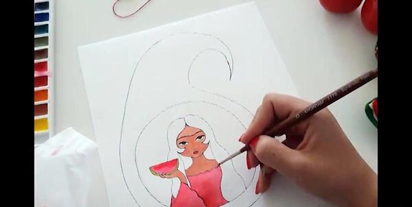 عکس ایده نقاشی شب و روز