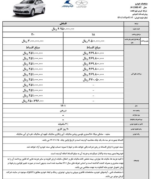 عکس ماشین ثبت نامی ایران خودرو مرداد ۱۴۰۰