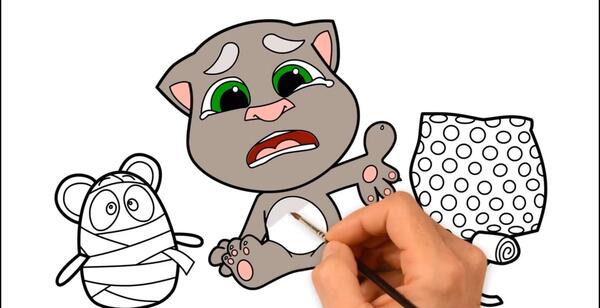 عکس نقاشی ساده هاپو