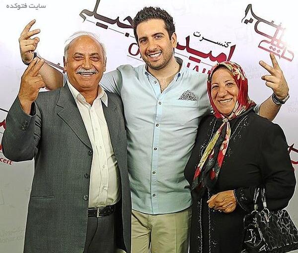 عکس امید حاجیلی و همسرش