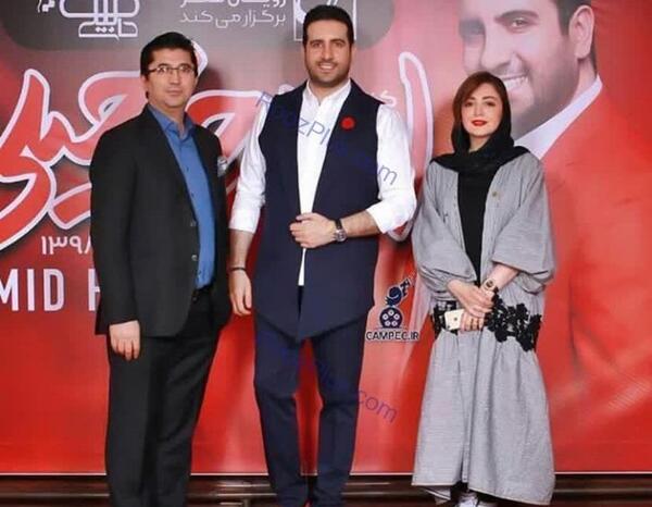 عکس امید حاجیلی و همسرش