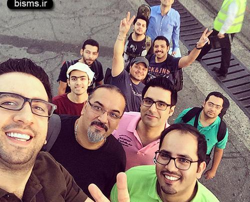 عکس امید حاجیلی و همسرش