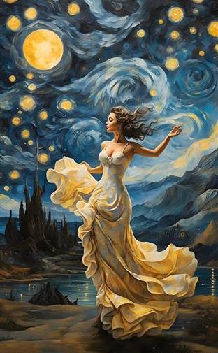 عکس شب پر ستاره ونگوگ