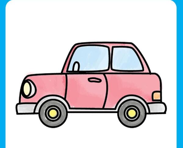 عکس ماشین نقاشی کودکانه