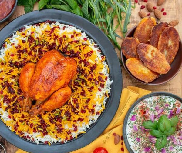 عکس غذا زرشک پلو