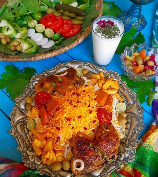 عکس غذا زرشک پلو