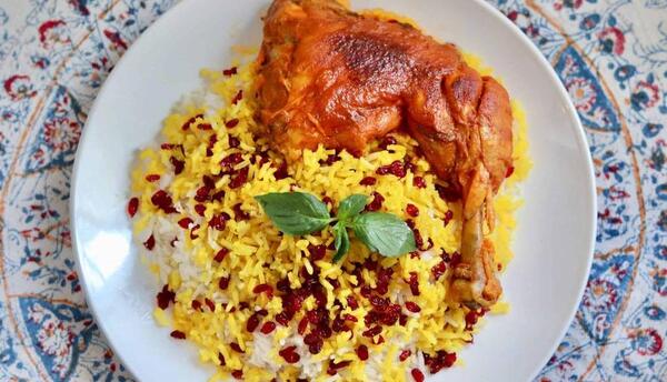 عکس غذا زرشک پلو