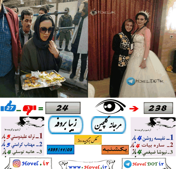 عکس صفحه اینستاگرام نیوشا ضیغمی