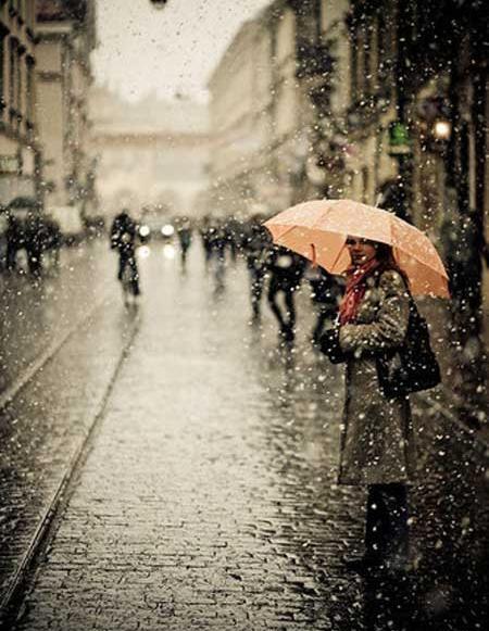 عکس متحرک بارش باران عاشقانه