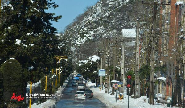 عکسهای برف لاهیجان