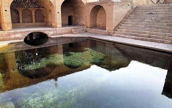 عکس هوایی باغ فین کاشان