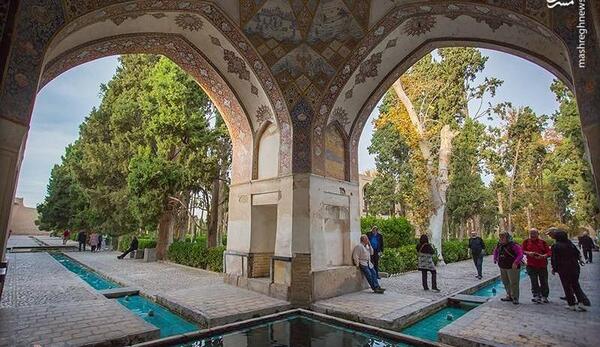 عکس هوایی باغ فین کاشان