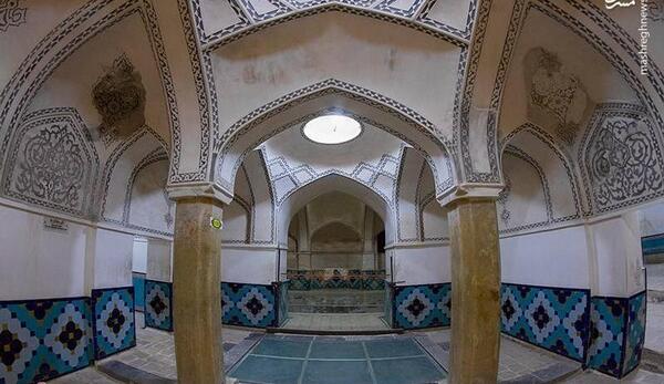 عکس هوایی باغ فین کاشان
