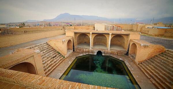 عکس هوایی باغ فین کاشان