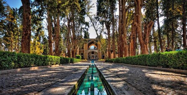 عکس هوایی باغ فین کاشان