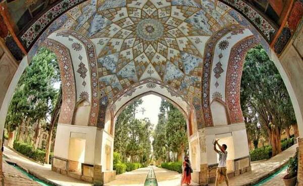 عکس هوایی باغ فین کاشان