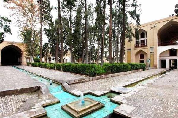 عکس هوایی باغ فین کاشان