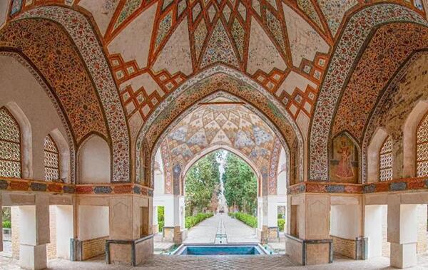 عکس هوایی باغ فین کاشان