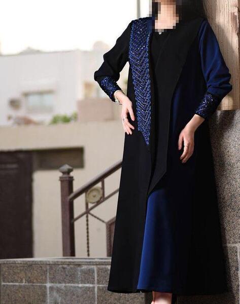 عکس مدل مانتو اسپرت رنگ سرمه ای