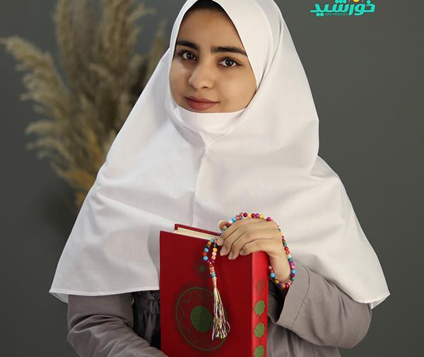 عکس آموزش دوخت مقنعه نقاب دار خانم عمرانی